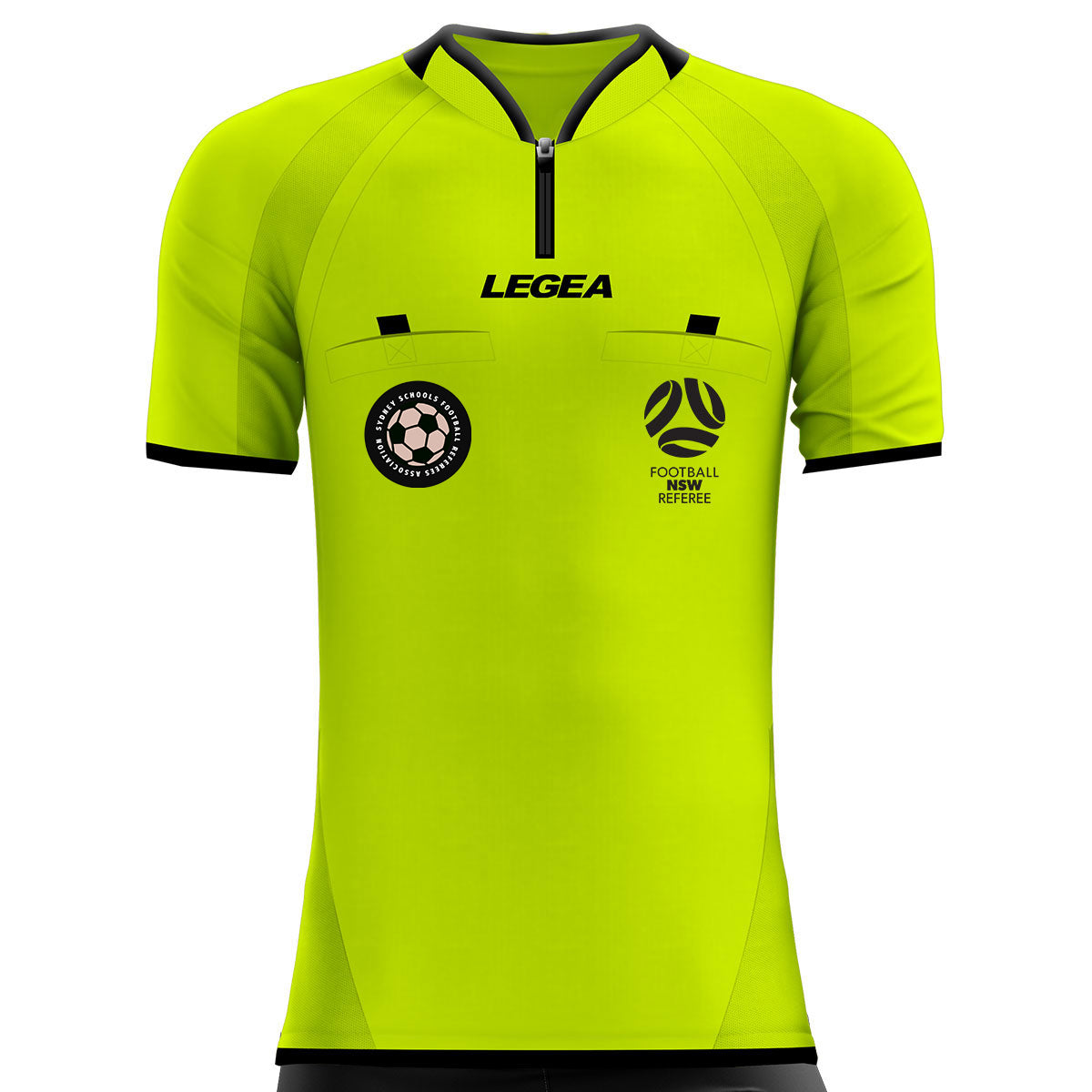 Sydney Schools Football Referees Arbitro Drive Referee Jersey Yellow