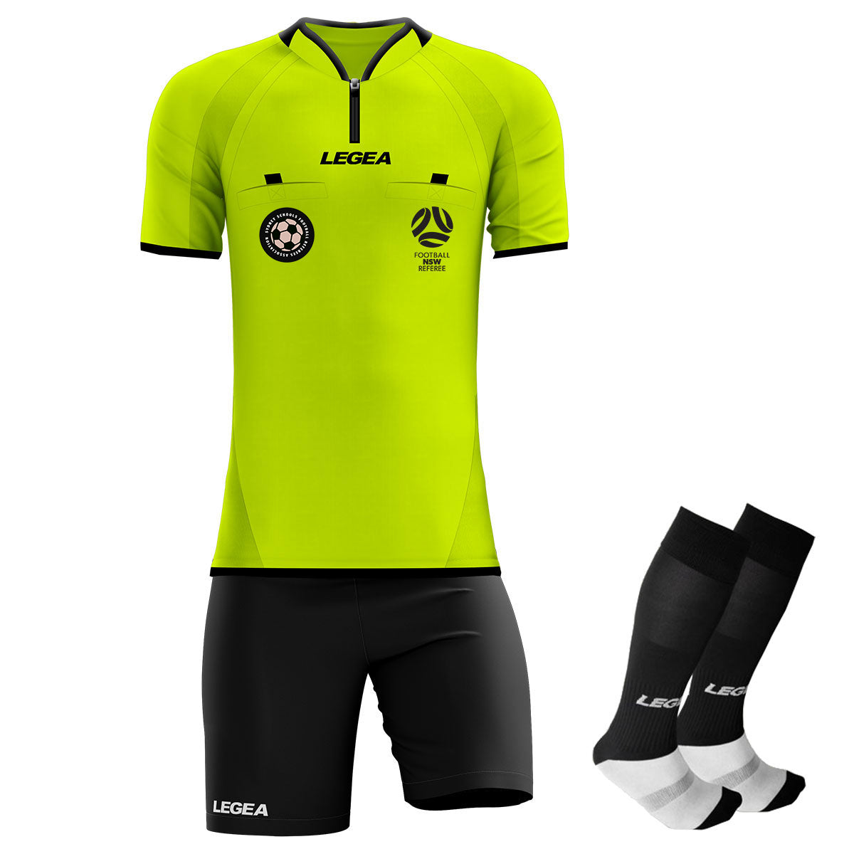 Sydney Schools Football Referees Association Arbitro Drive Referee Kit Yellow