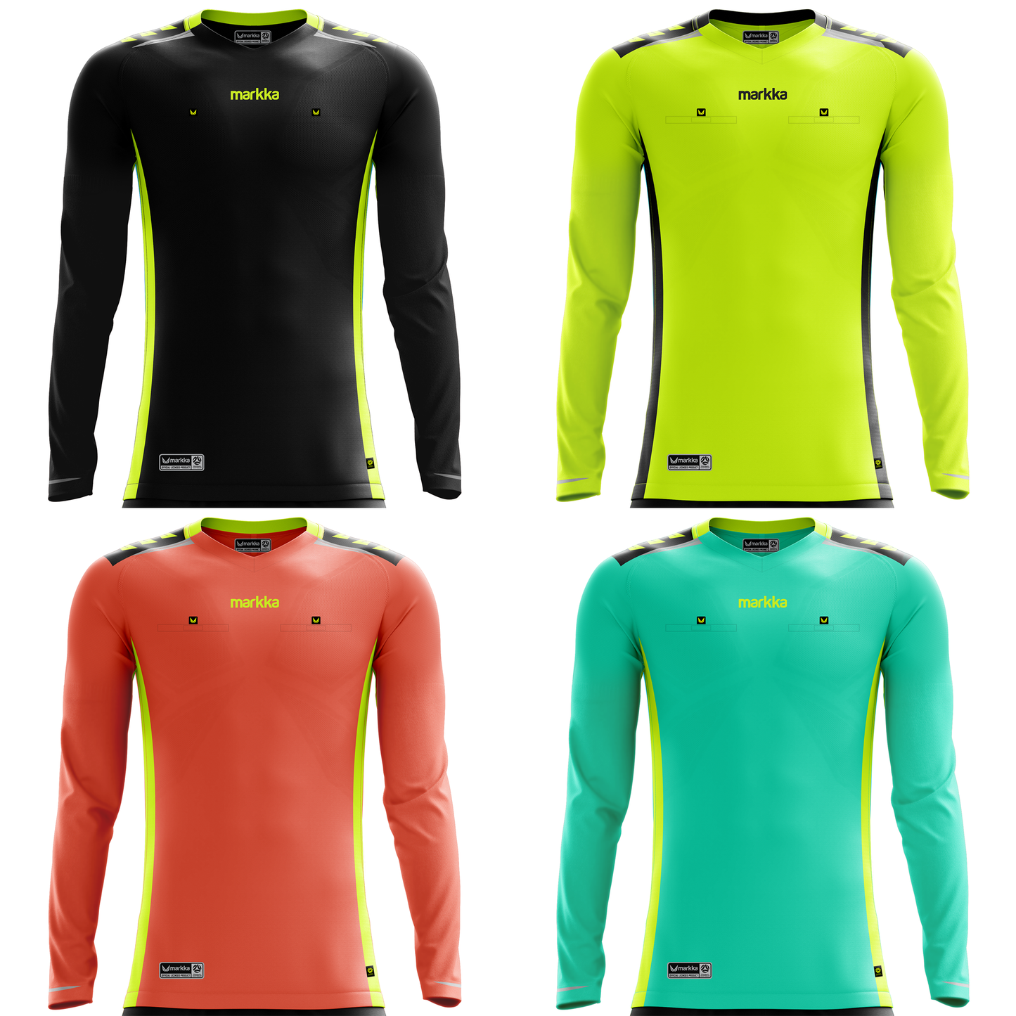 Markka Bosko Referee Jersey Long Sleeve 4-Pack