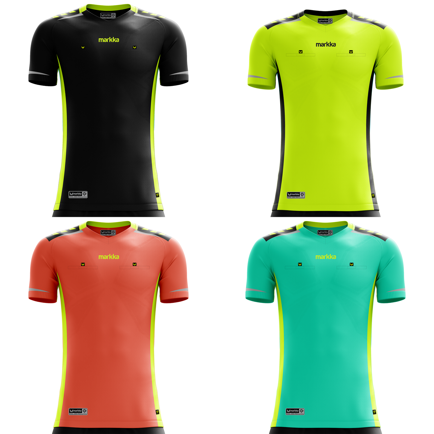 Markka Womens Bosko Referee Jersey Short Sleeve 4-Pack