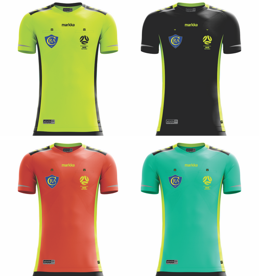 Canterbury Referee Association Mens Bosko Referee Jersey Short Sleeve 4-Pack