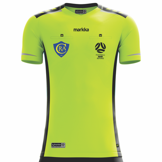 Canterbury Referee Association Mens Bosko Referee Jersey Short Sleeve Fluro Yellow