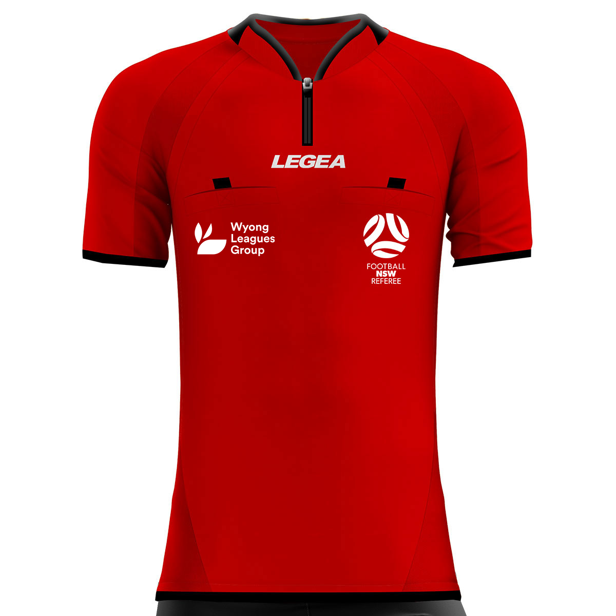 Central Coast Football Referees Arbitro Drive Referee Jersey Red