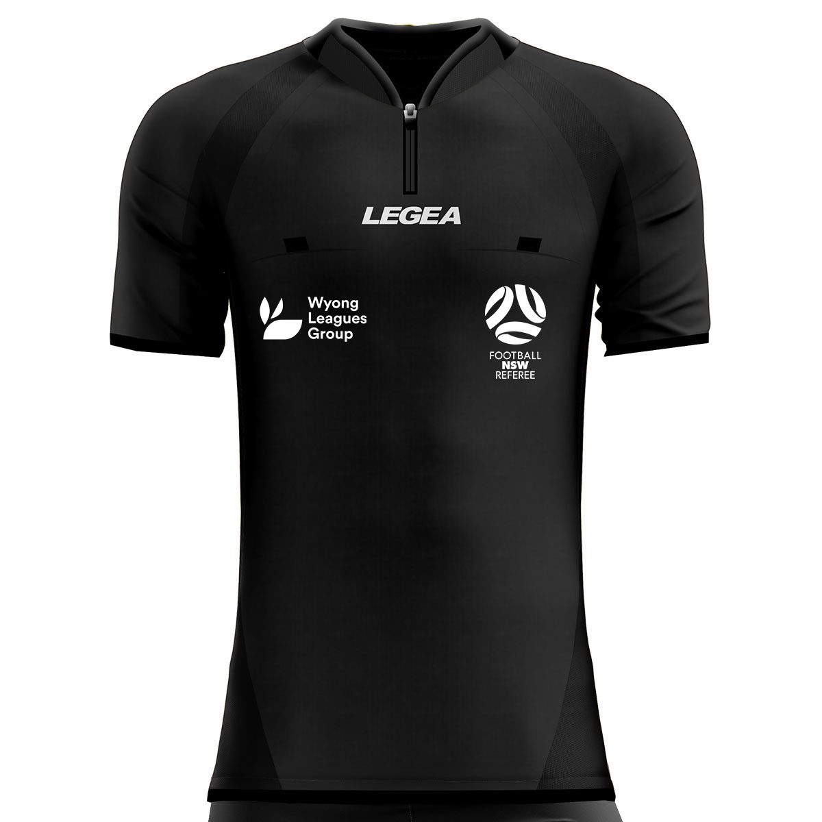 Central Coast Football Referees Arbitro Drive Referee Jersey Black