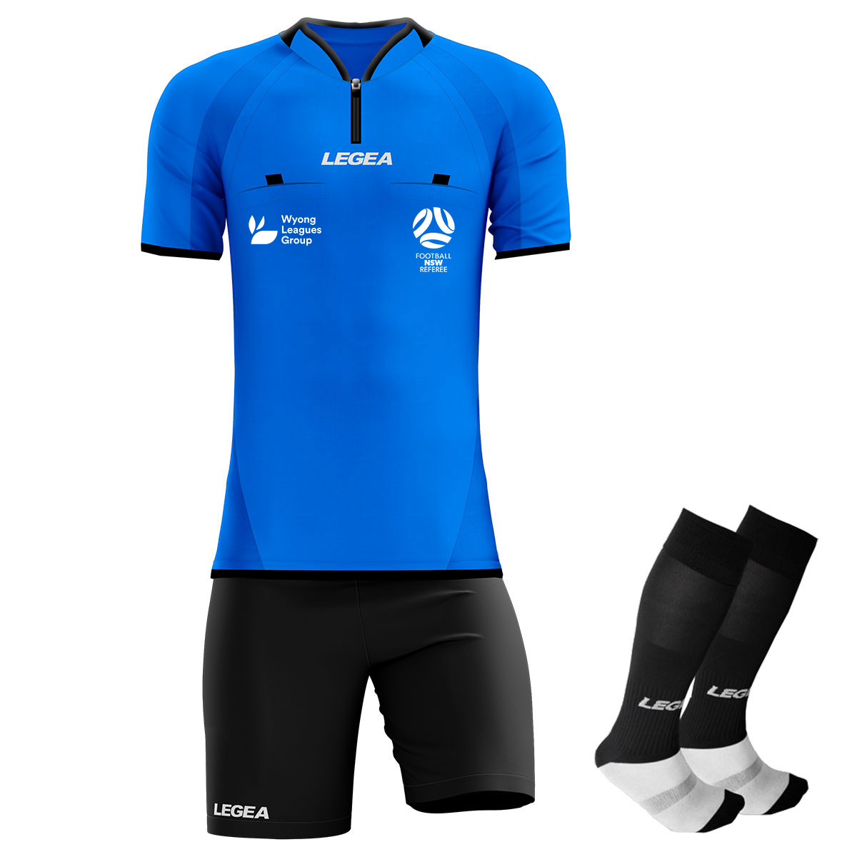 Central Coast Football Referees Arbitro Drive Referee Kit Blue