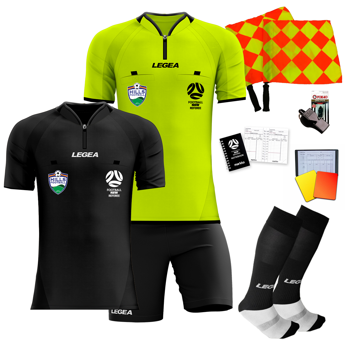 Hills Football Referees New Deluxe Double Jersey Package