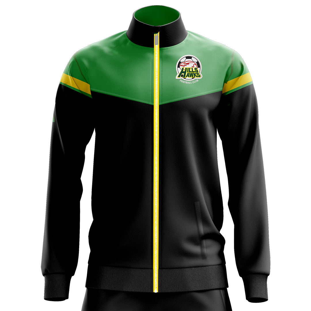 Hills Hawks Sender Track Jacket Black / Green / Gold