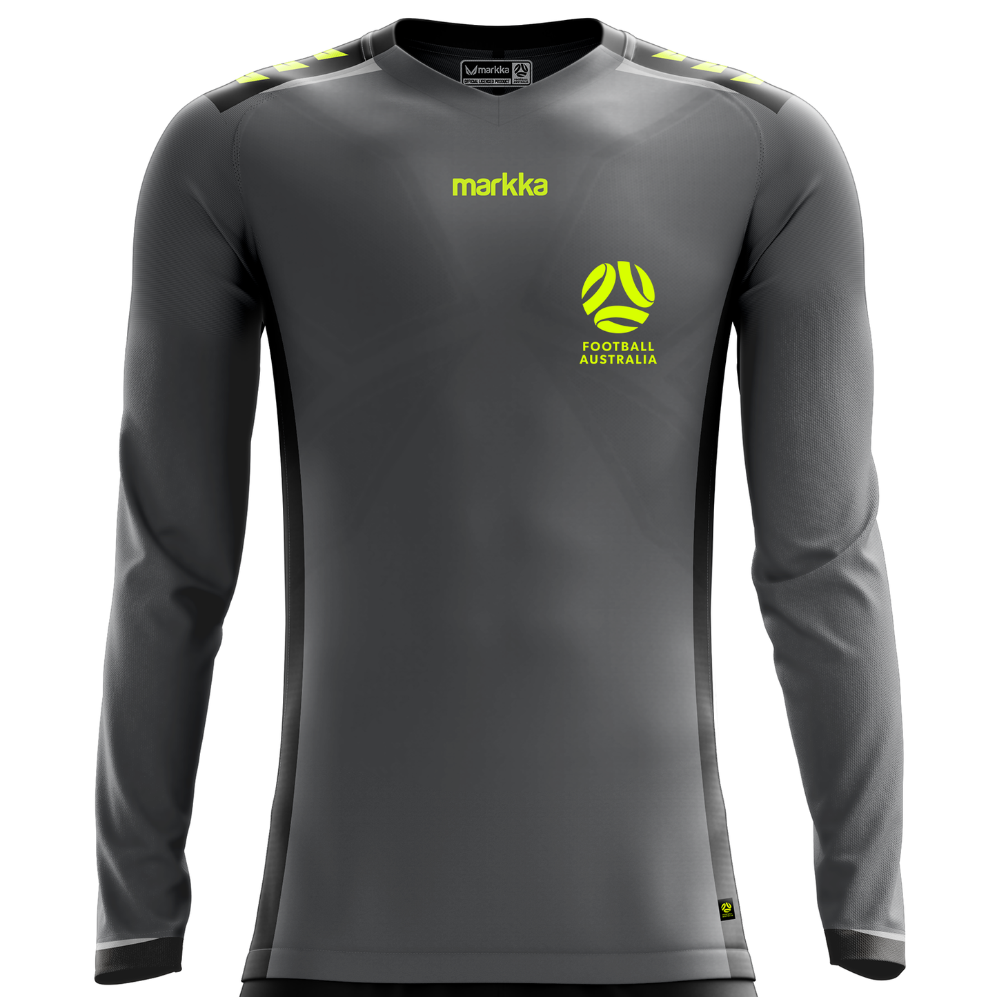 Football Australia Womens Hugo Training Jersey Long Sleeve Grey