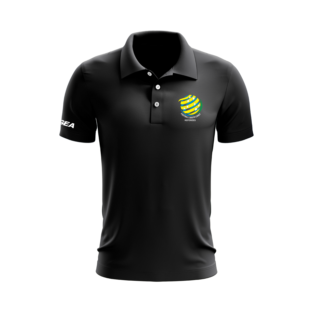 Football South Coast Referees Ariete Polo Black / Black