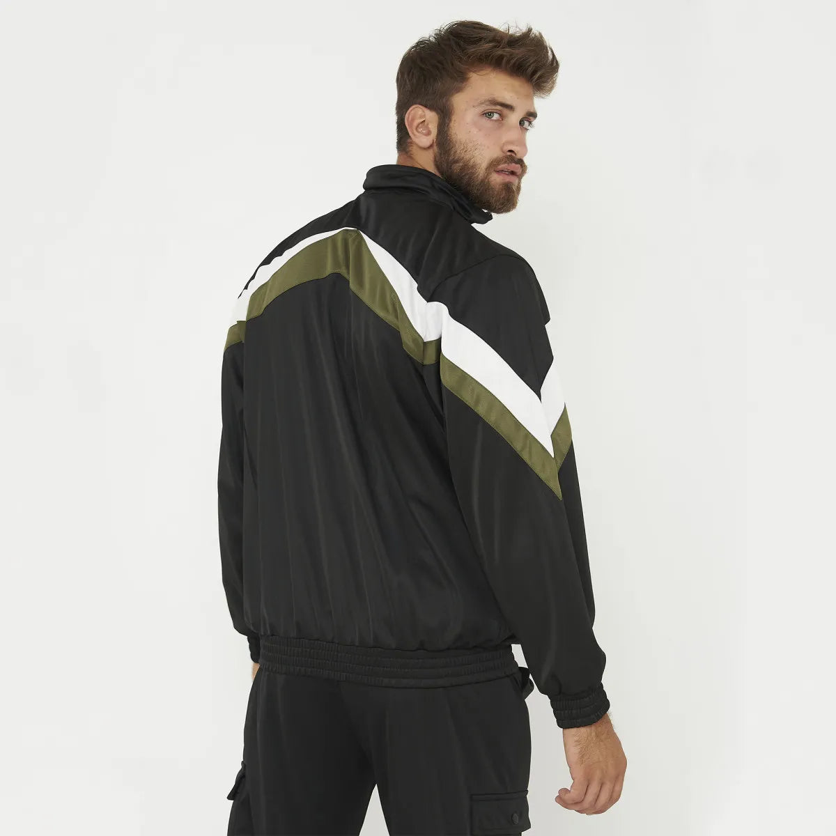 Legea Loose Tracksuit Jacket Military Green / Black