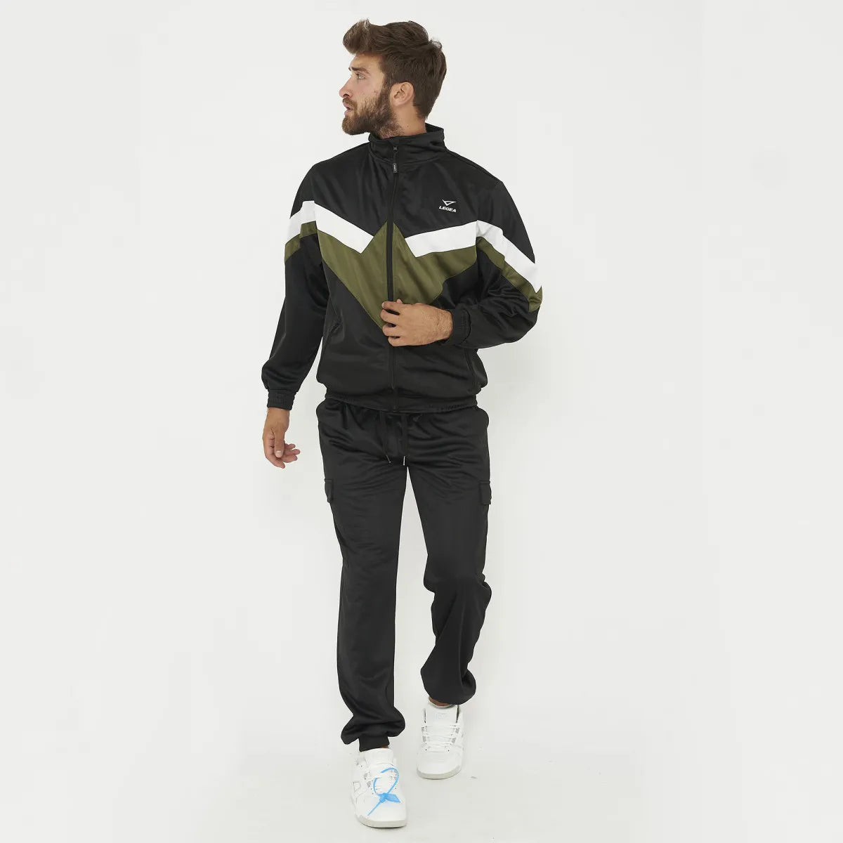 Legea Loose Tracksuit Military Green Black