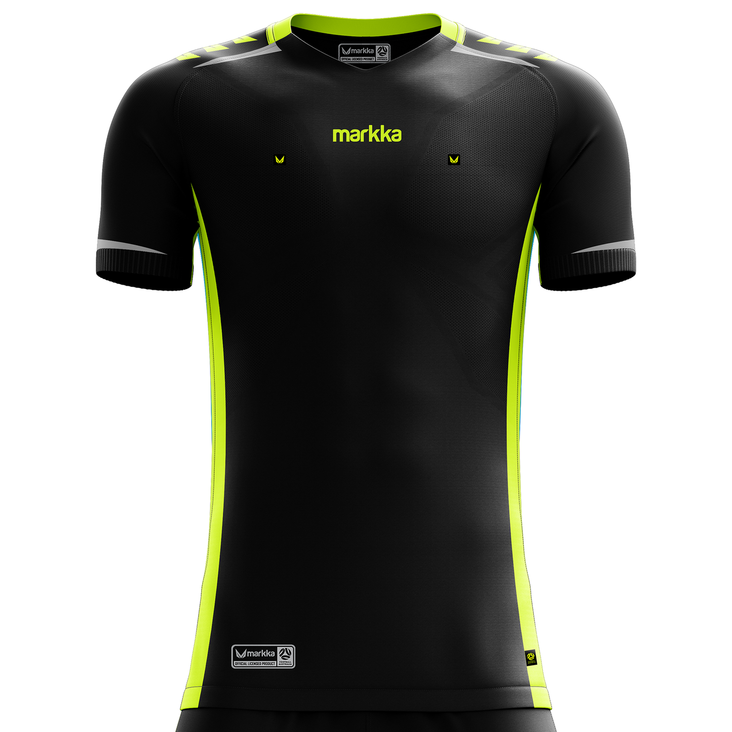 Markka Mens Bosko Referee Kit Short Sleeve Black