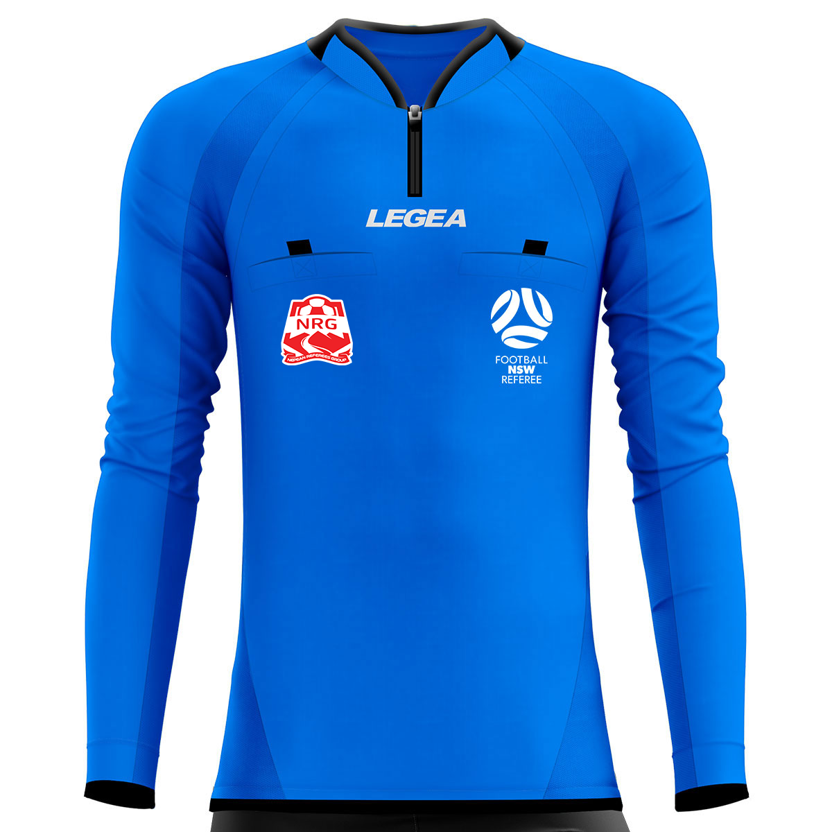 Nepean Referees Group Arbitro Drive Referee Jersey Long Sleeve Blue