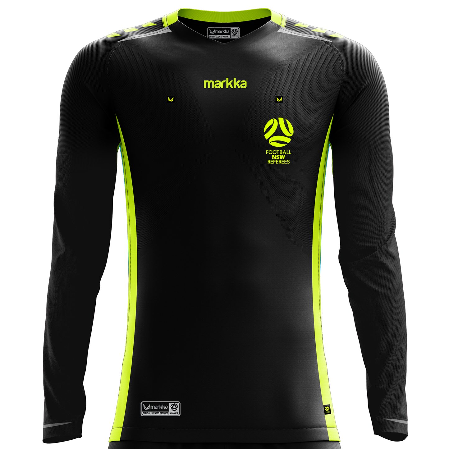 FNSW Referees Branch Bosko Referee Jersey Long Sleeve 4-Pack