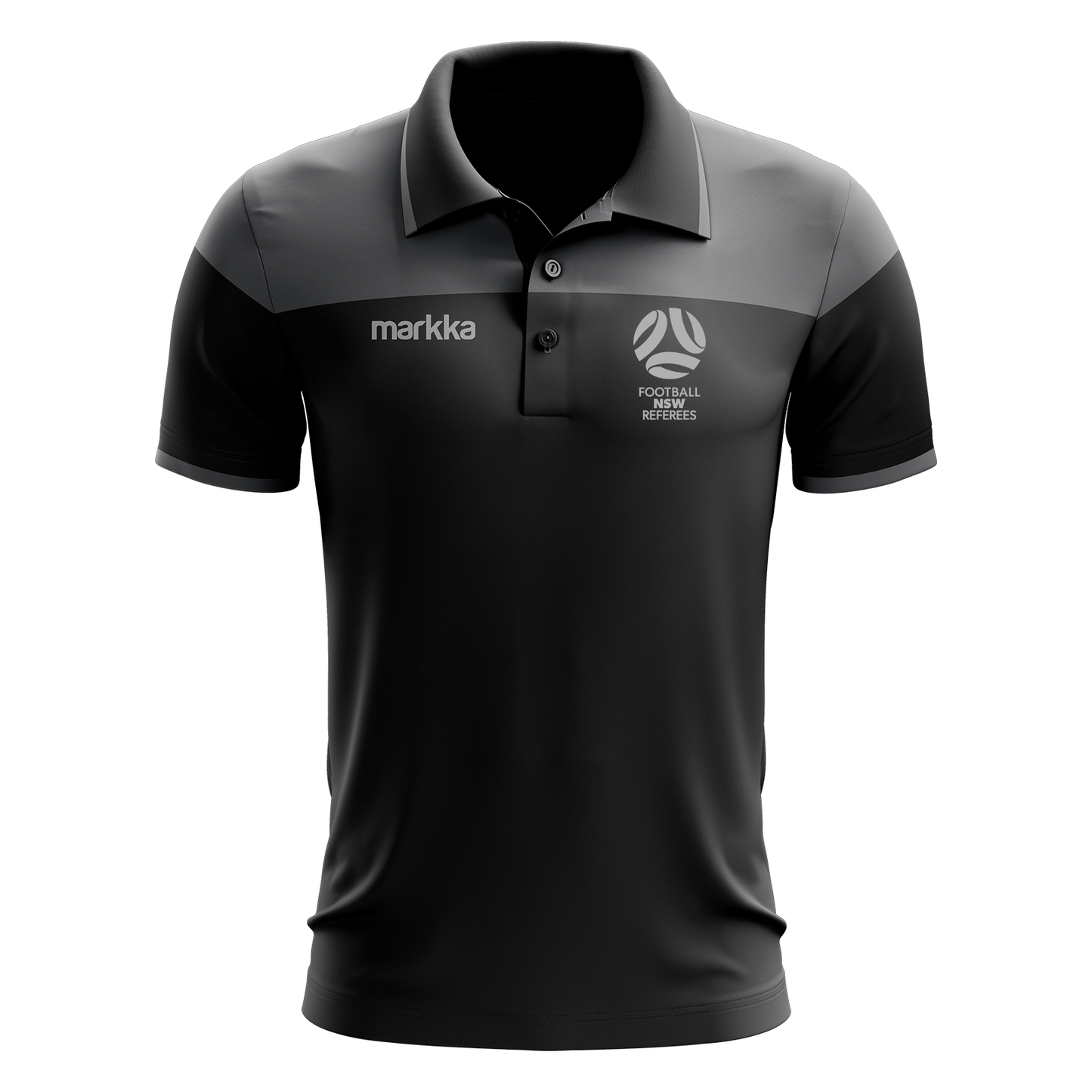 FNSW Referees Branch Rennie Polo Black
