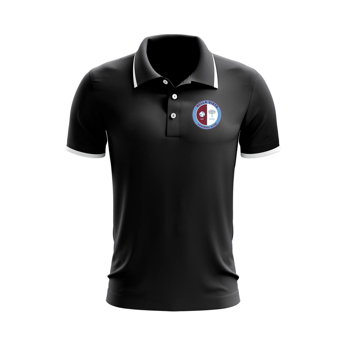 Bella Vista FC Dacca Polo Black / White