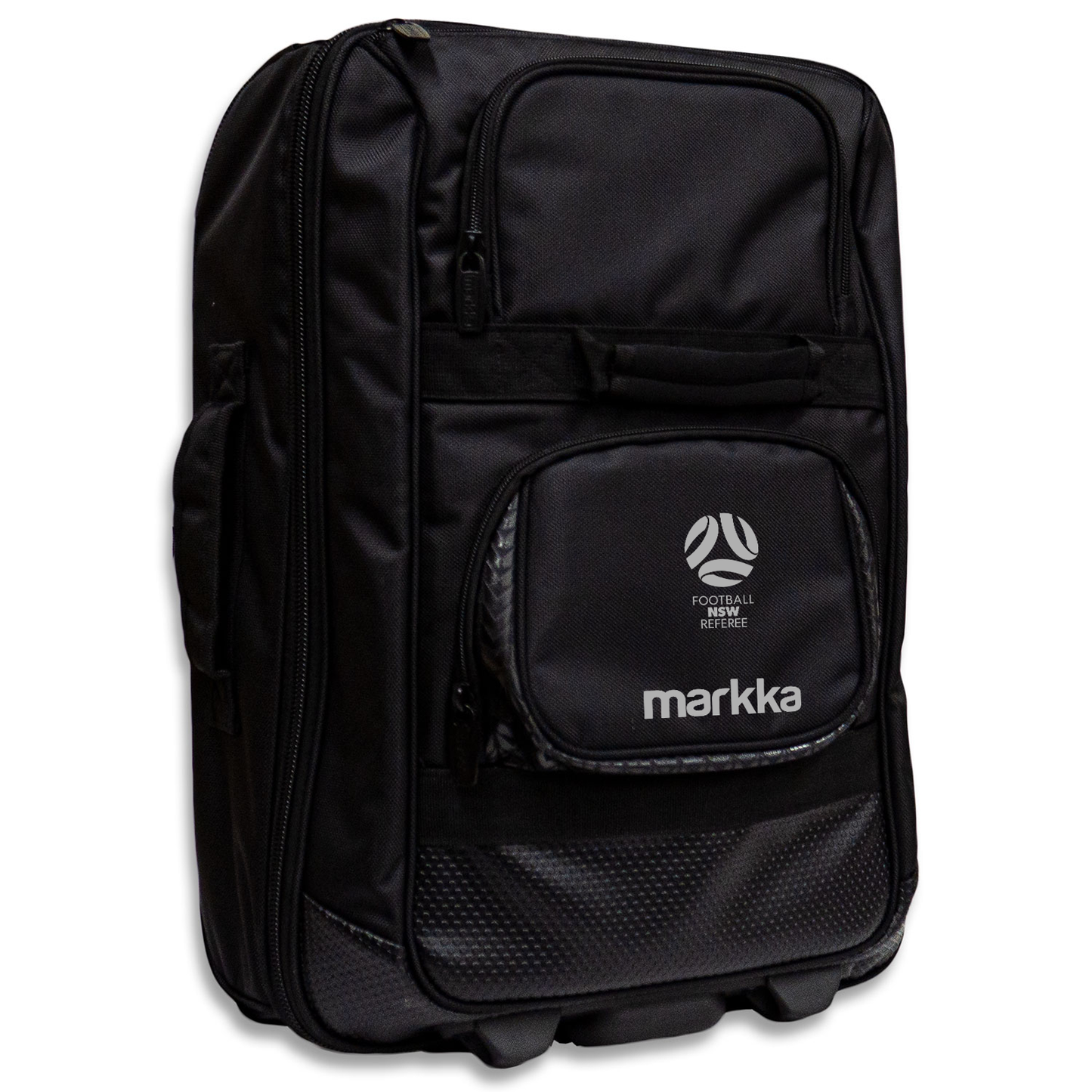 FNSW Referees Branch Rota Wheeled Bag Black