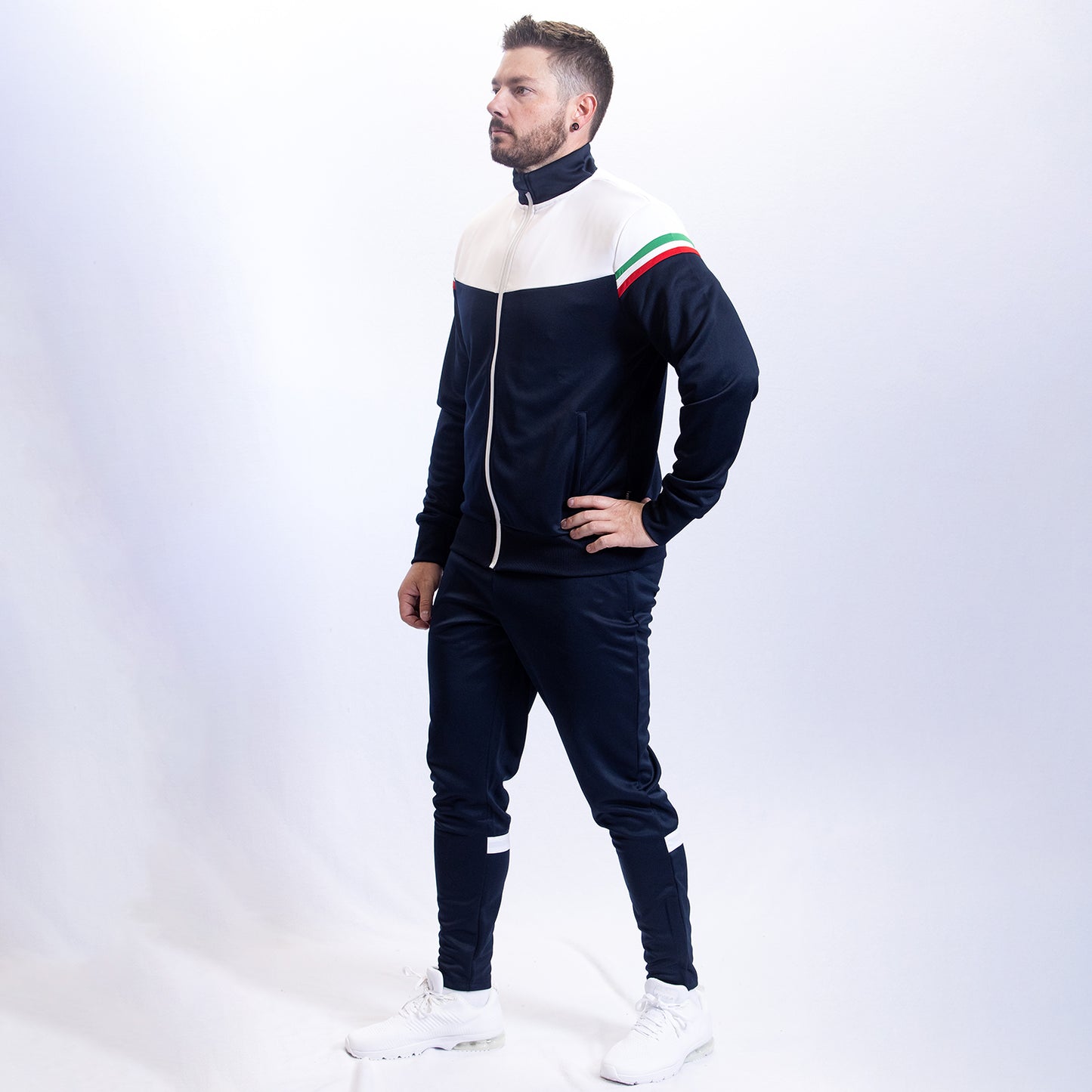 Sender Track Jacket Navy / Red