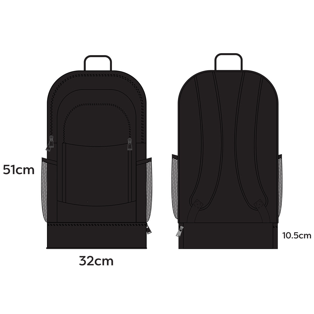 FNSW Referees Branch Sienna 51 Bag Large Black / Black