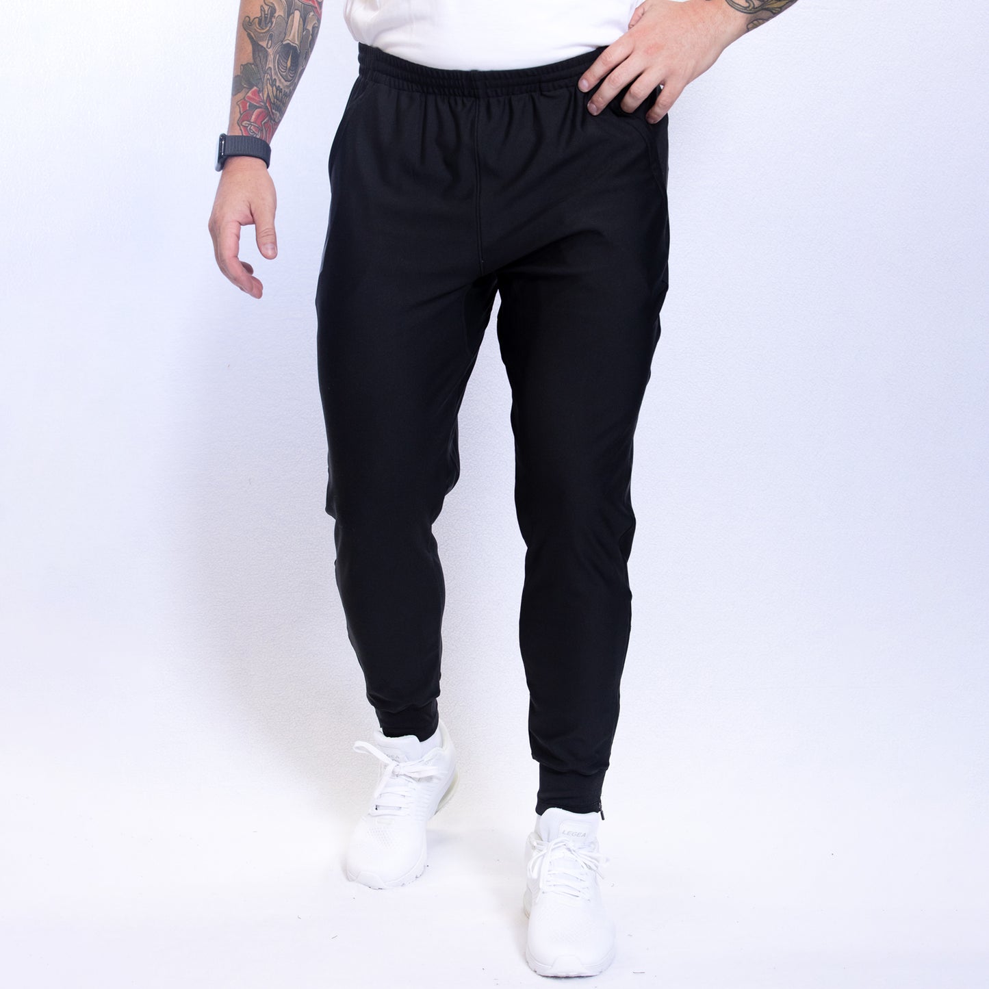 Markka Stretch Knit Track Pant Black
