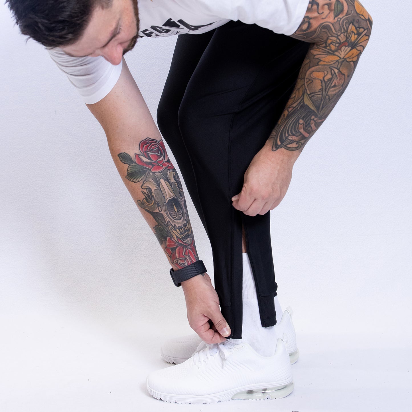 Markka Stretch Knit Track Pant Black