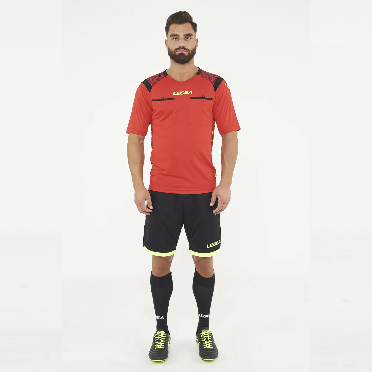 Legea Pireo Referee Jersey Long Sleeve Red