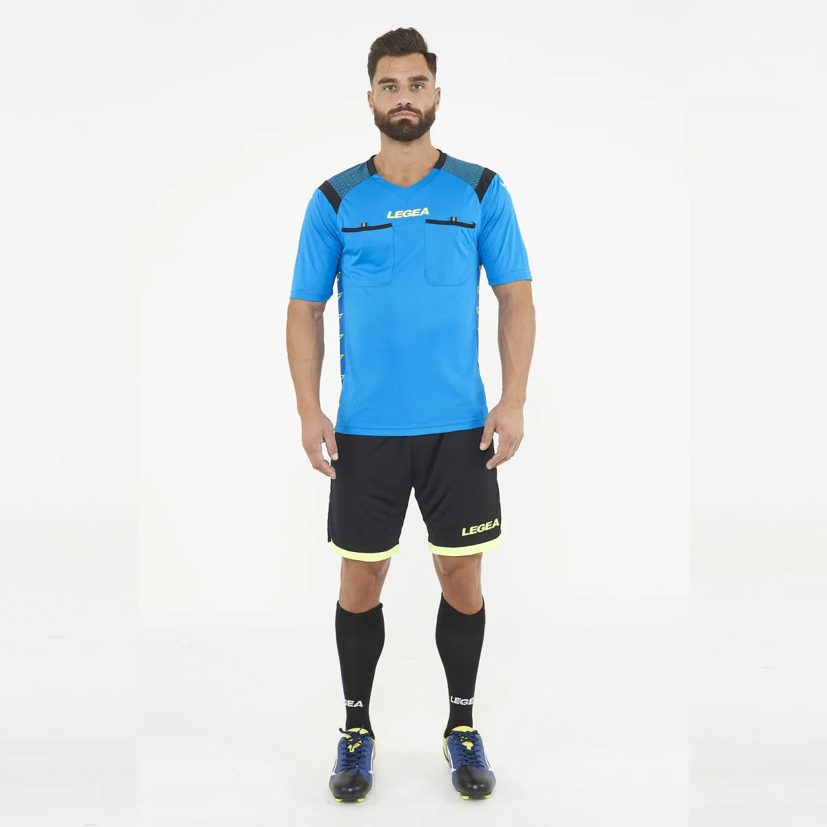 Legea Pireo Referee Jersey Long Sleeve Blue
