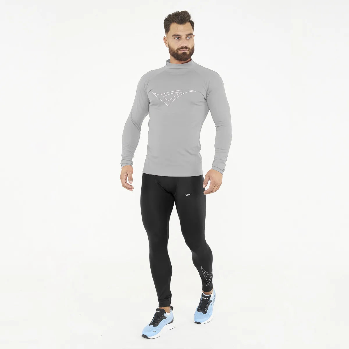 Legea Ironboy Long Sleeve Compression Top Light Grey