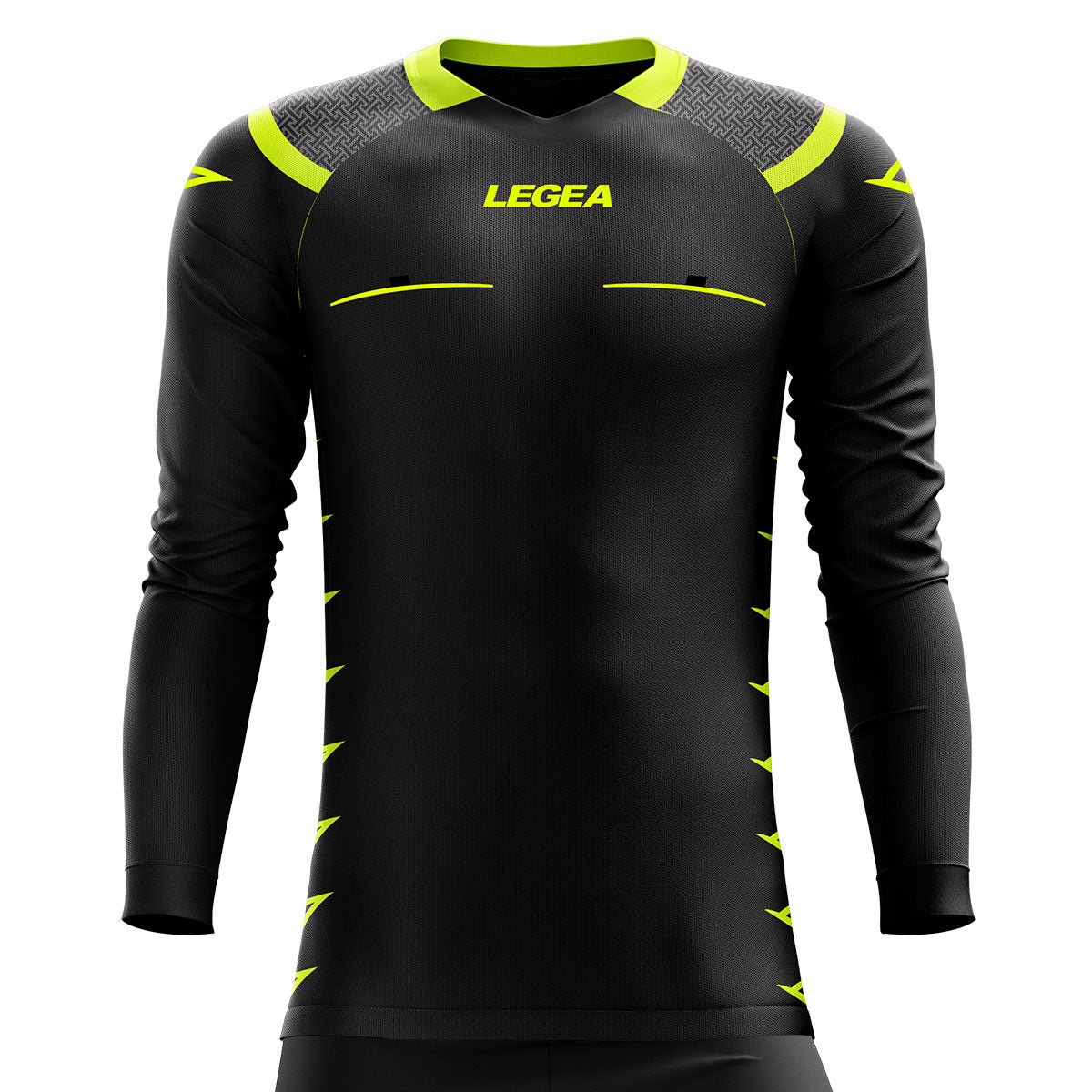 Legea Pireo Referee Jersey Long Sleeve Black