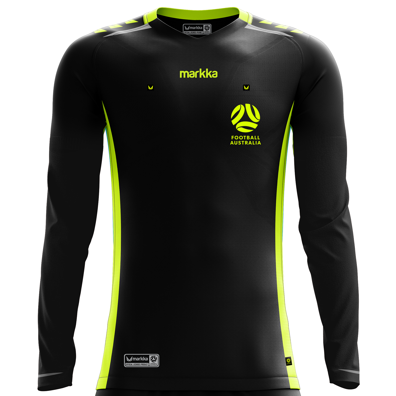Bosko Football Australia Womens Bosko Referee Jersey Long Sleeve Black ...
