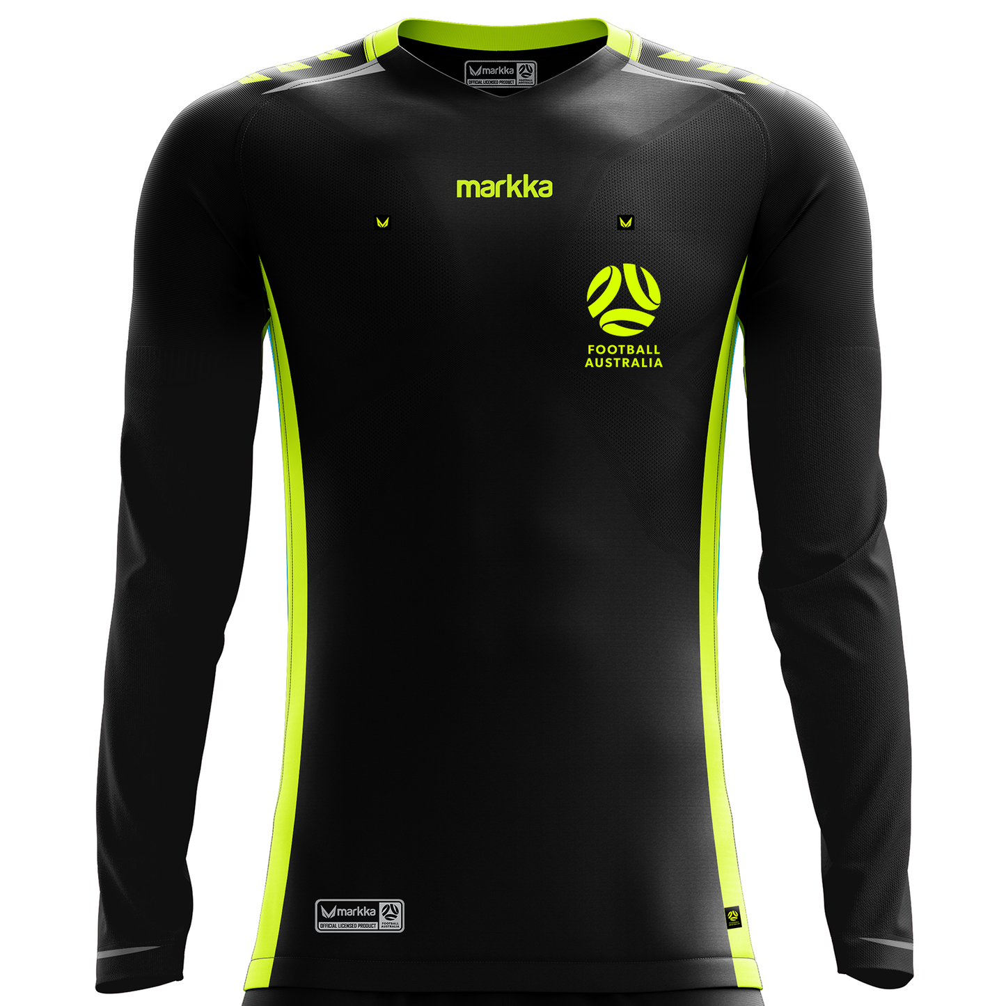 Football Australia Bosko Referee Jersey Long Sleeve Black