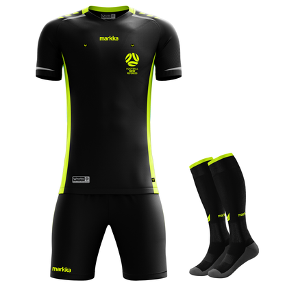 FNSW Referees Branch Bosko Referee Kit Short Sleeve Black