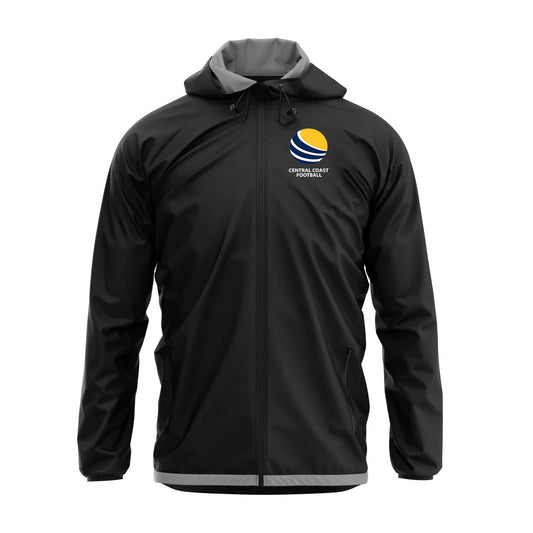 Central Coast Football Referees Tifone Rain Jacket Black
