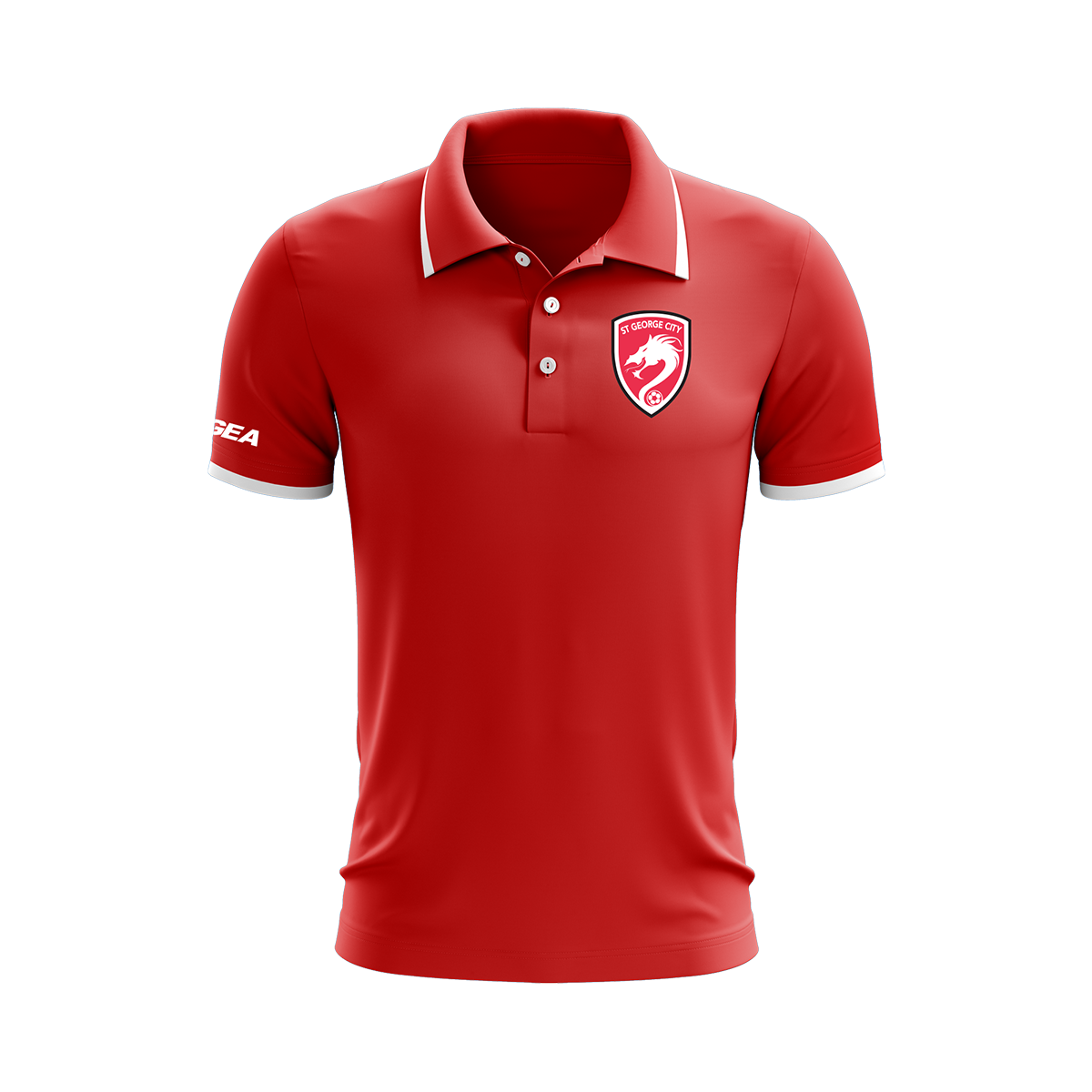 St George City Legea Dacca Polo Red / White