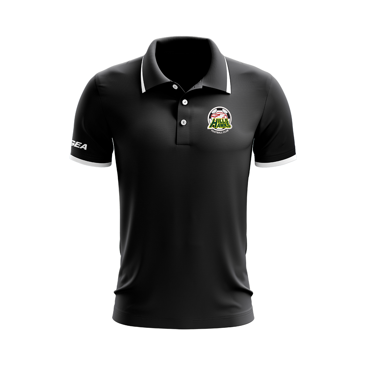 Hills Hawks FC Dacca Polo Black / White