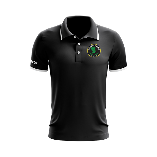 Inner West Hawks Dacca Polo Black/White