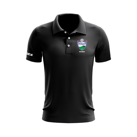 Hills Football Referees Ariete Polo Black / Black