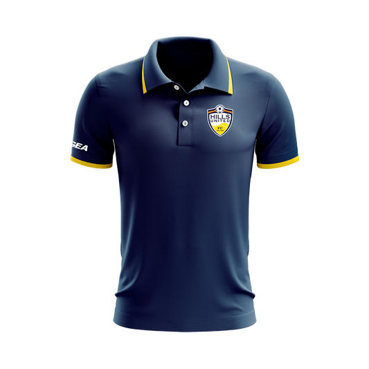 Hills United Mens Dacca Polo Navy / Yellow