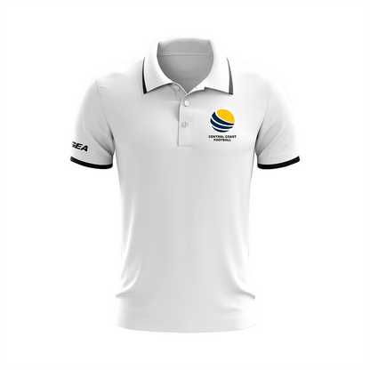 Central Coast Football Referees Dacca Polo White / Black