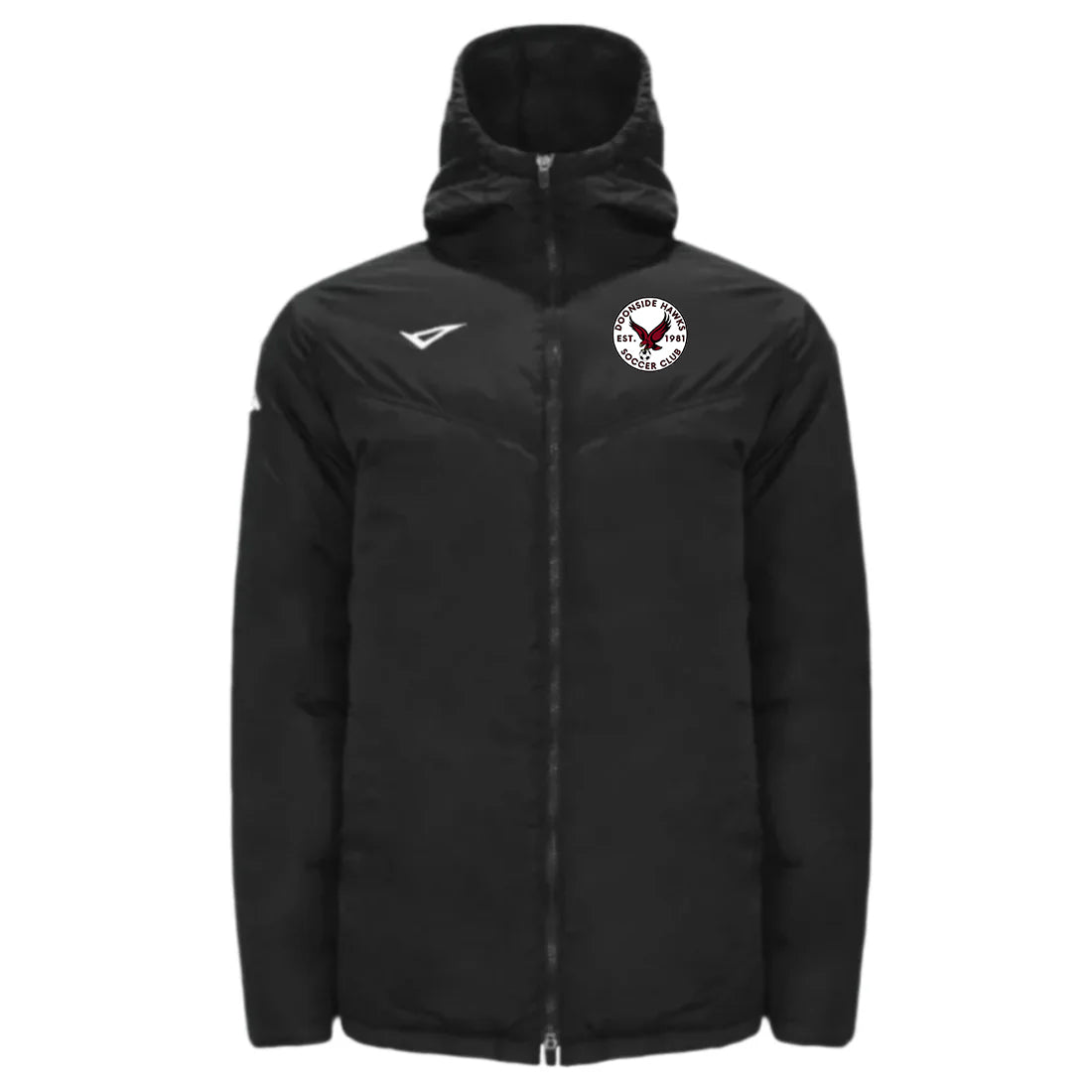 Doonside Hawks Bergen Puffer Jacket Black