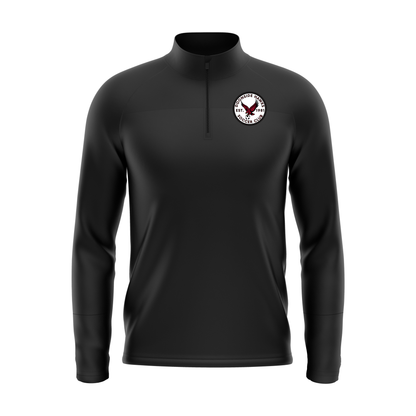 Doonside Hawks Tech Knit Quarter Zip Black / Black