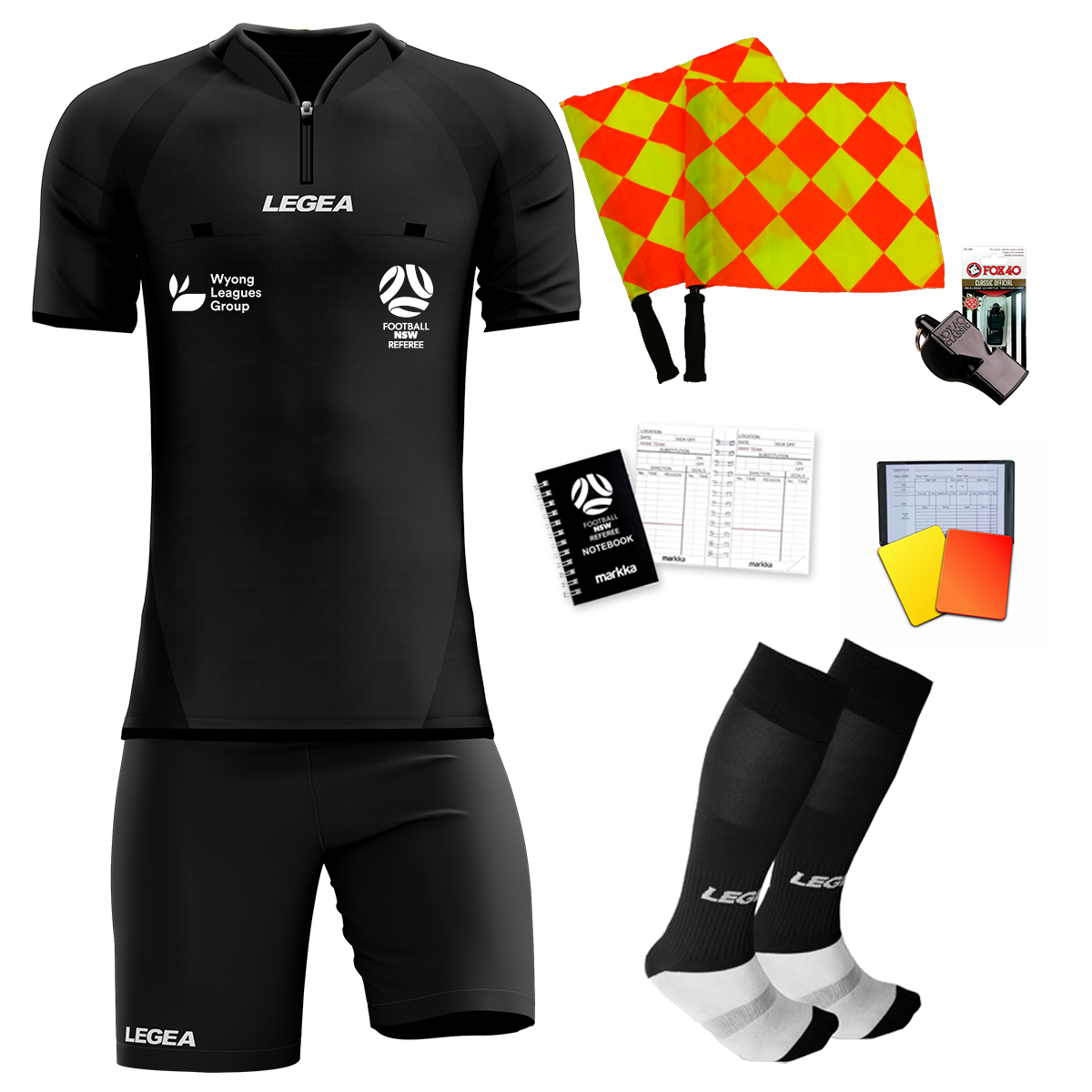Central Coast Football Referees New Referee Package Black