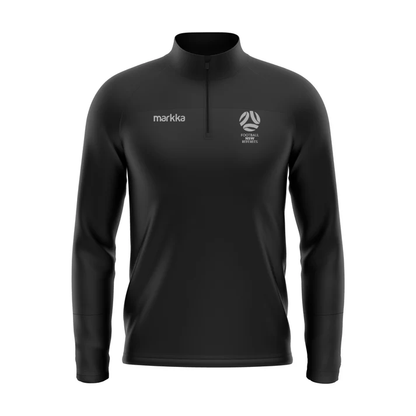 FNSW Referees Branch Kwart Midlayer Training Stretch Knit Black / Black