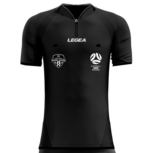 Football Wagga Referee Arbitro Drive Referee Jersey Black