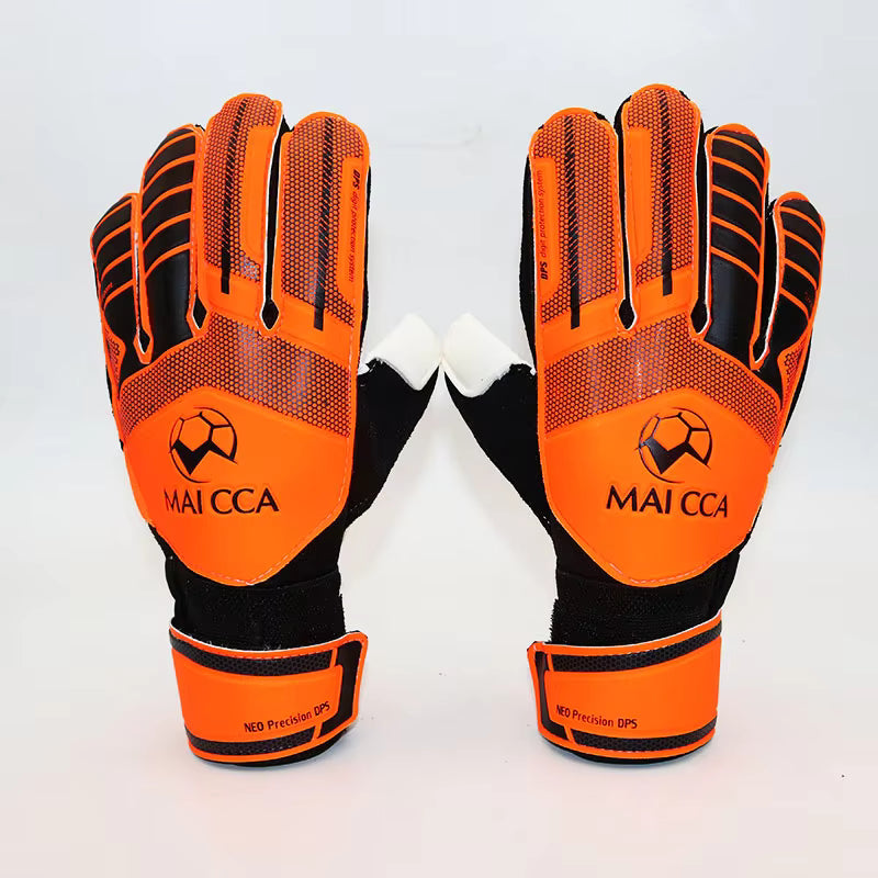 Maicca Digital Protection System Goalkeeper Gloves -  Fluro Orange and Black