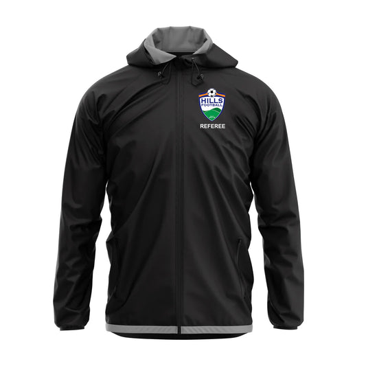 Hills Football Referees Tifone Rain Jacket Black