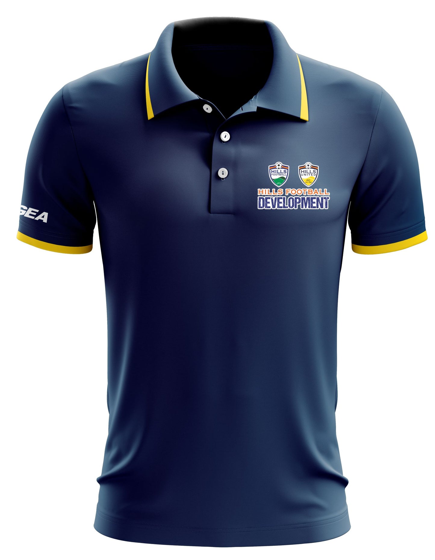 Hills Football Mens Dacca Polo Navy / Orange