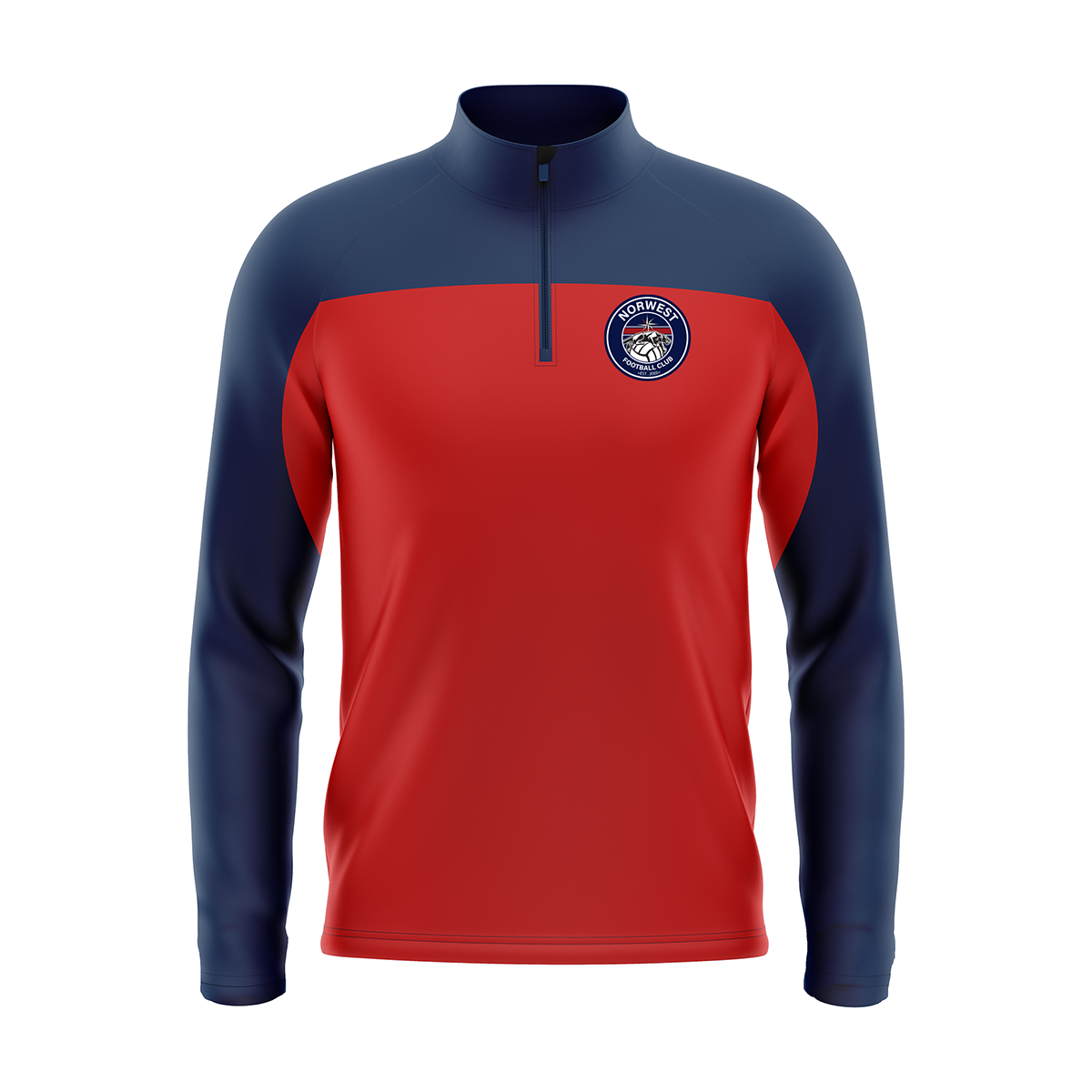 Norwest FC Markka Kwart Training Stretch Knit Navy / Red