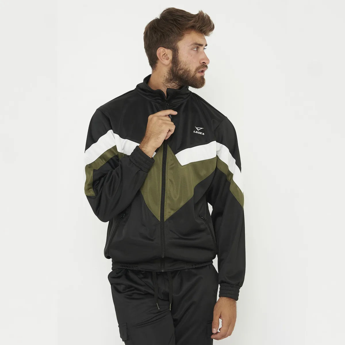 Legea Loose Tracksuit Military Green Black