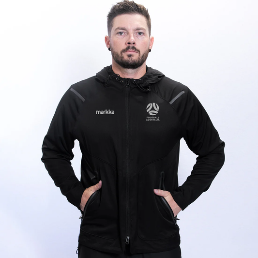 Football Australia Jiri Running Jacket Black